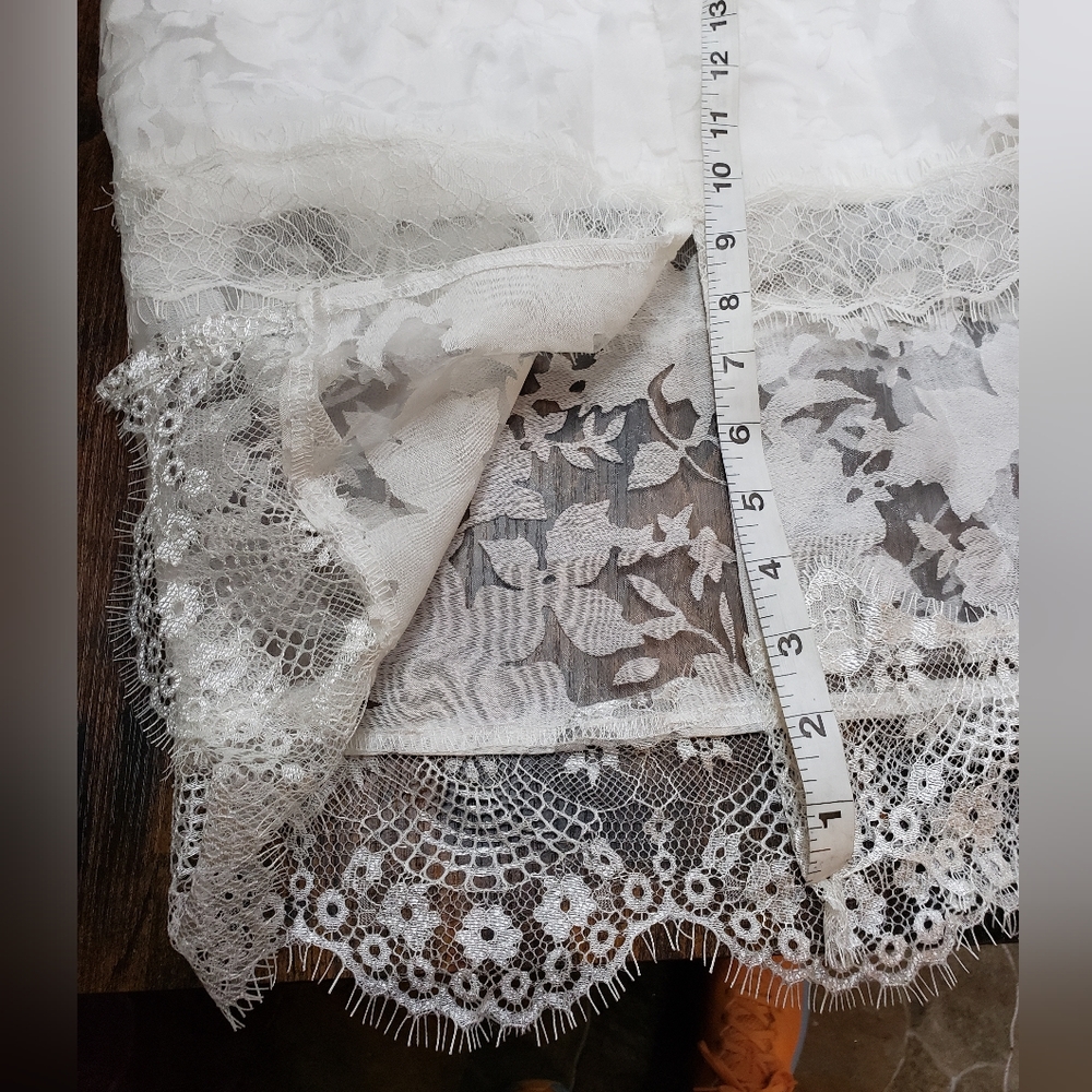 US XS Nordstrom lace overlay balconette midi hoco, wedding bustier - Picture 11 of 14